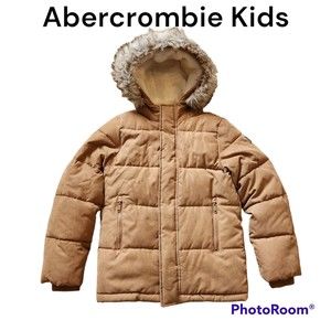 Abercrombie Kids Faux Fur Hood Sherpa Lined Parka Kids Size 11/12